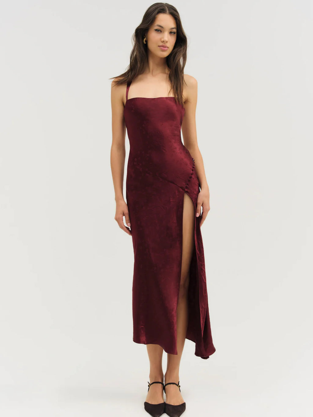 Carla Jacquard Midi Dress – Taylor Ashley