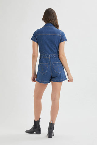 Sailor Romper in Eco Ruby