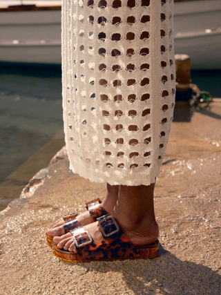 Julio Sandals Tortoise Vinyl