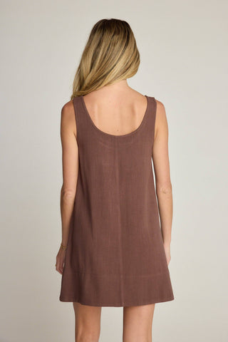 Rhea Dress in Brown