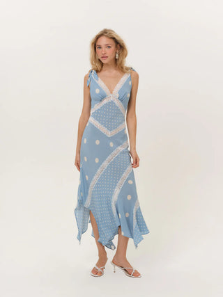 Stormie Dot Midi Dress