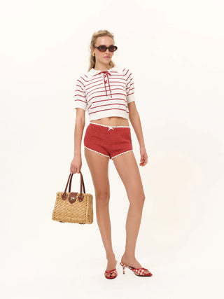 Betsy Striped Polo Tee