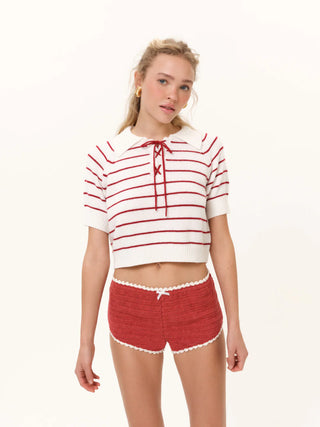 Betsy Striped Polo Tee
