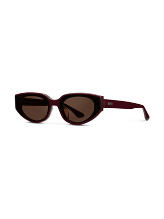 Astra Cat Eye Sunglasses in Black Cherry