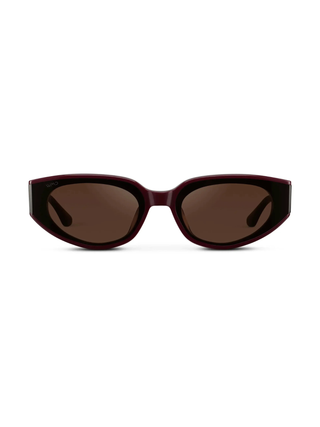 Astra Cat Eye Sunglasses in Black Cherry