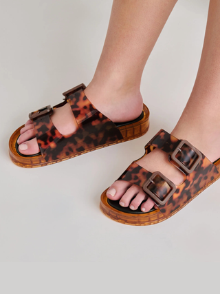 Julio Sandals Tortoise Vinyl
