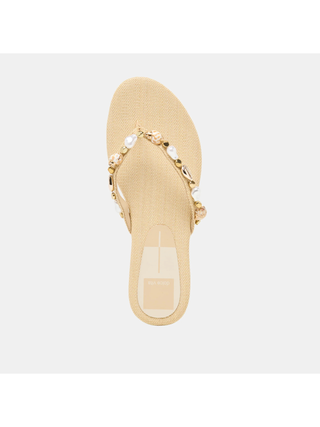 Kysha Sandals Natural Raffia