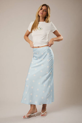 Satin Sasha Midi Skirt
