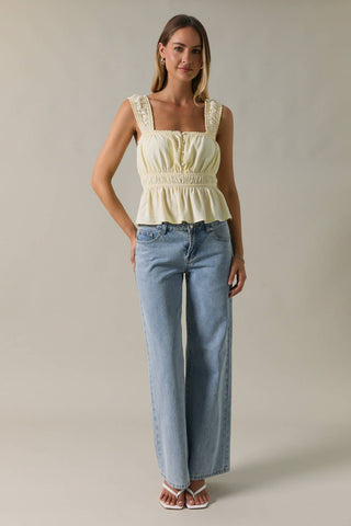 Buttercup Peplum Tank