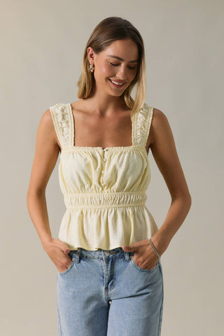 Buttercup Peplum Tank