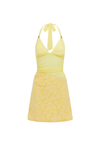 Suni Halter Cutout Mini Dress