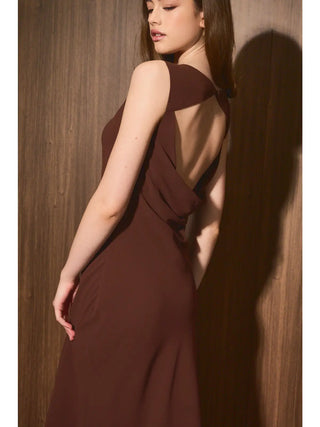 Sara Cowl Back Midi Dress