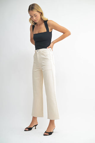 The Patch Pocket Wide Leg