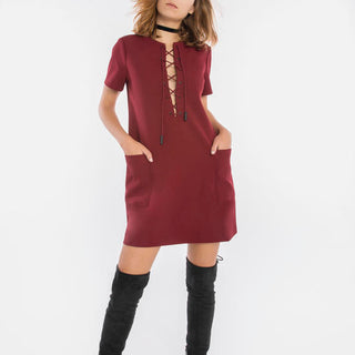 Safari Dress Medium / Bordeaux