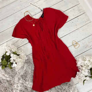 Hot Springs Lace Up Dress